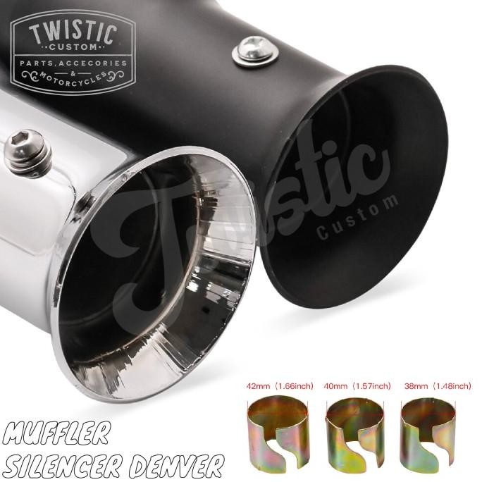 Knalpot Muffler Denver Motor Custom W175 Royal Enfield SR400 British