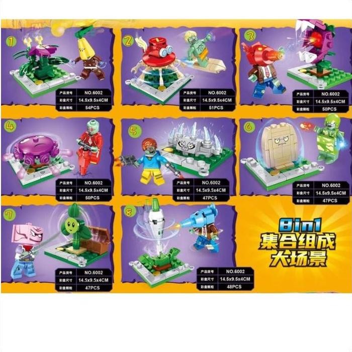 Ea Plant Vs Zombie Plants Vs Zombies Pvz Minifigure Mini Lego
