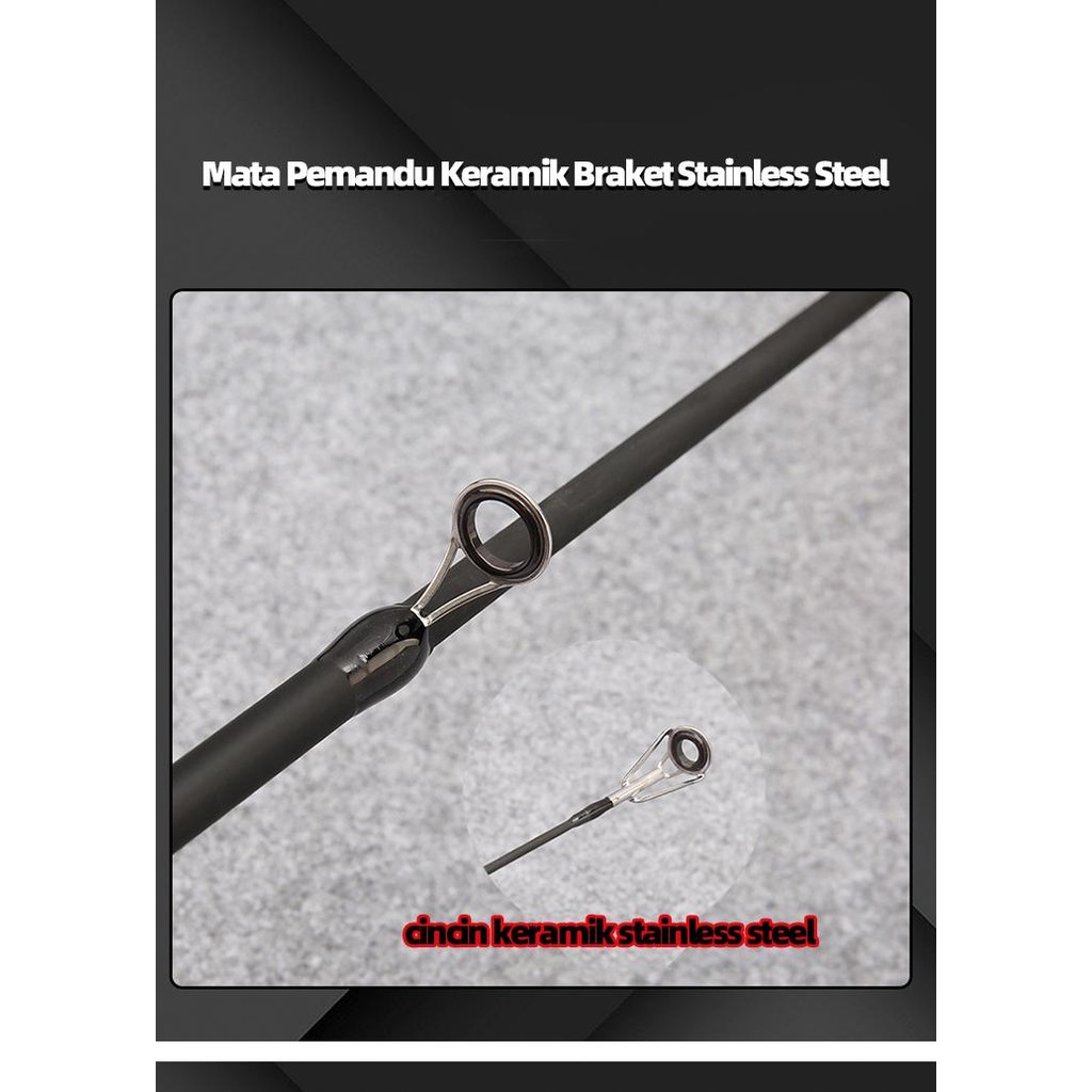 Local StockReal Karbon Joran Murah Kuat 50Kg Ikan Mas Laut Joran Murah Cast Kuat 50Kg Rod BC Karbon 