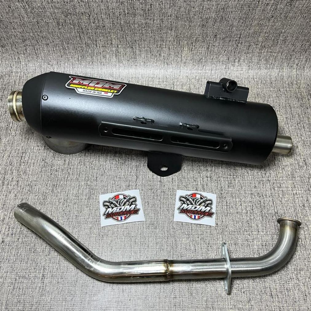 MDM RACING MUFFLER Kenalpot Standard Racing Aerox New / Nmax New / Aerox Old / Nmax Old Moncong SJ R