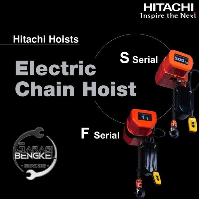 Promo Hitachi 1Sh Electric Chain Hoist 1 Ton 6 Meter