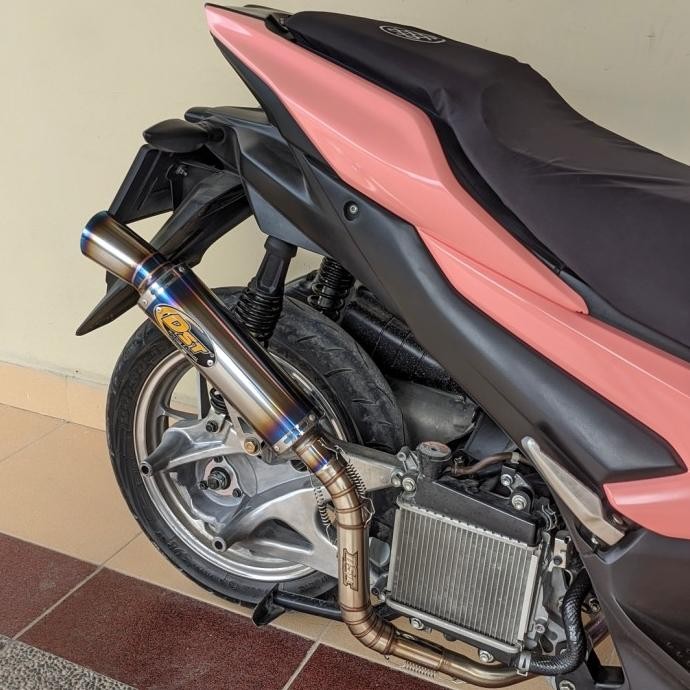 knalpot samlong original DST BLUE SERIS knalpot kobra half blue aerox