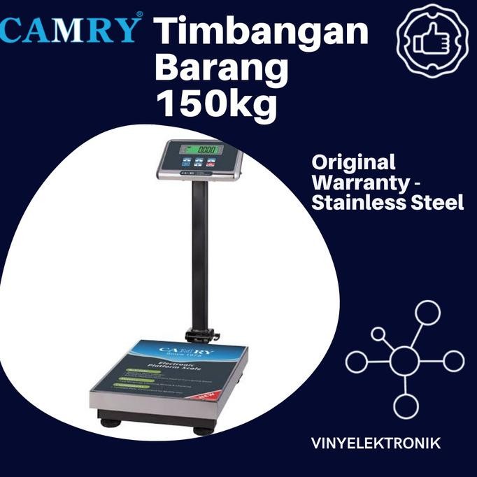 Grosir Timbangan Barang Digital 150Kg Duduk / Timbangan Lantai Camry 150 Kg
