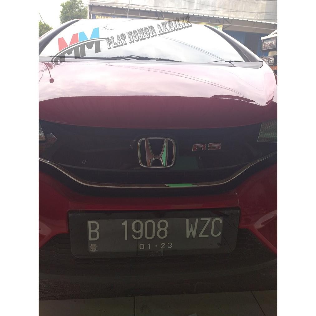 Cover Plat Nomor Mobil akrilik cembung Acrylic Custom tatakan Dudukan Plat Nomer Tanpa Lampu Honda J