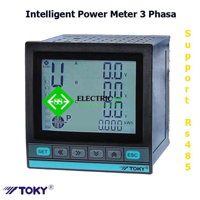 Power Meter 3 Phase Support Modbus Rs485 ( TOKY Brand )