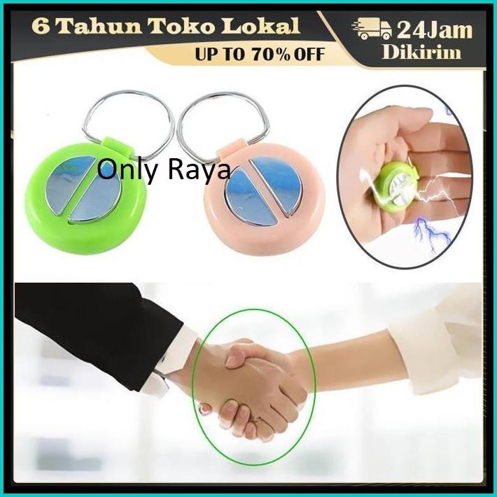 SALAMAN PRANK SETRUM LISTRIK / HAND BUZZER MAINAN SULAP / ALAT KEJUTAN SERU - RANDOM COLOR FOR FUN
