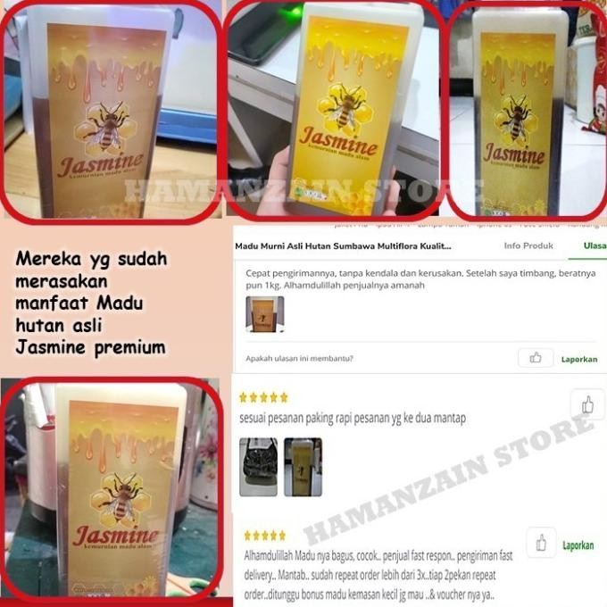 

Madu Asli Murni Hutan Nusantara Jasmine Madu Multiflora Raw Honey 1Kg Best Seller