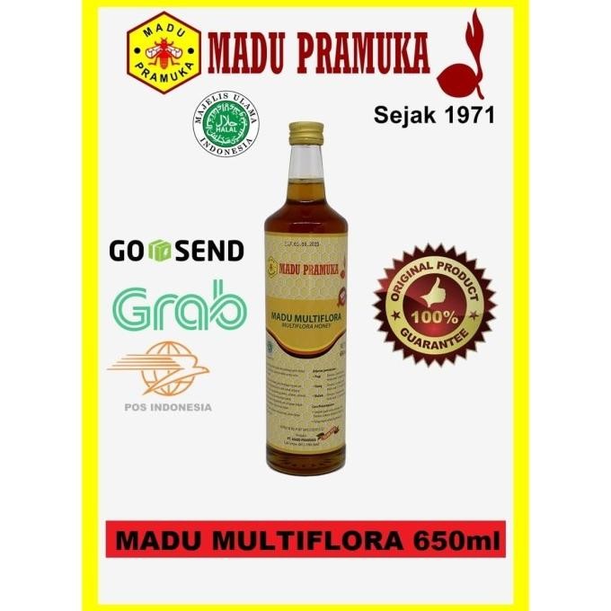 

Madu Asli Multiflora 650 Ml Madu Pramuka Alami Terbaru