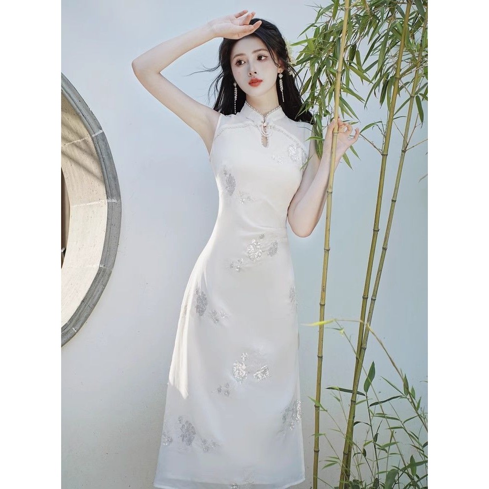 New Chinese Style Retro Republic of China Style Exquisite Cheongsam Modified Young Style Dress