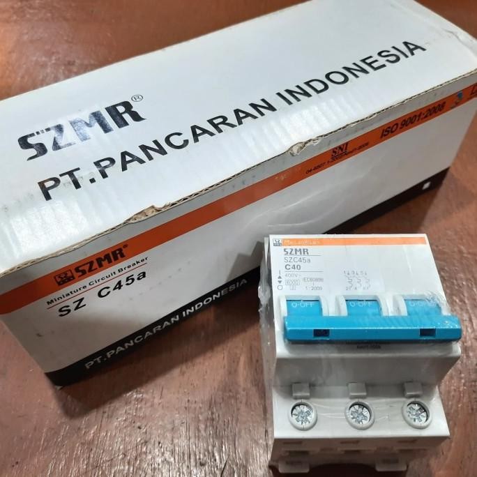 Terjangkau Mcb 3 Phase 40A / Mcb Szmr 40 Amper 3P