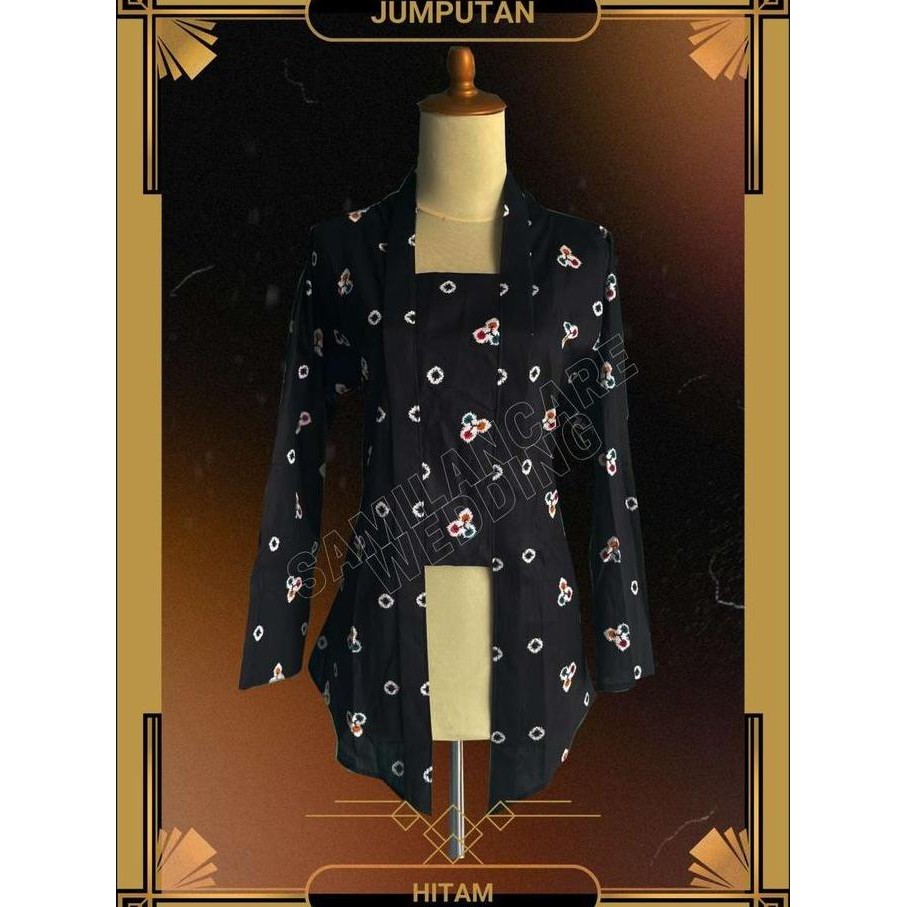 Kebaya Kutubaru Jumputan / Kebaya Jawa Motif Jumputan Termurah Ready