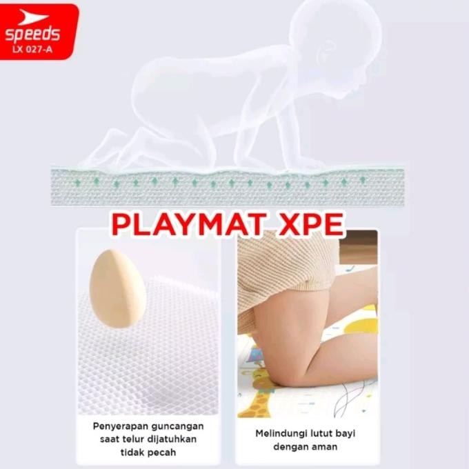Playmat Speeds Bayi Lipat Tebal Karpet Baby Matras Bayi Playmate