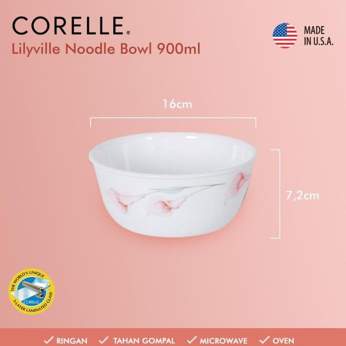 

Corelle Lilyville Noodle Bowl 900Ml