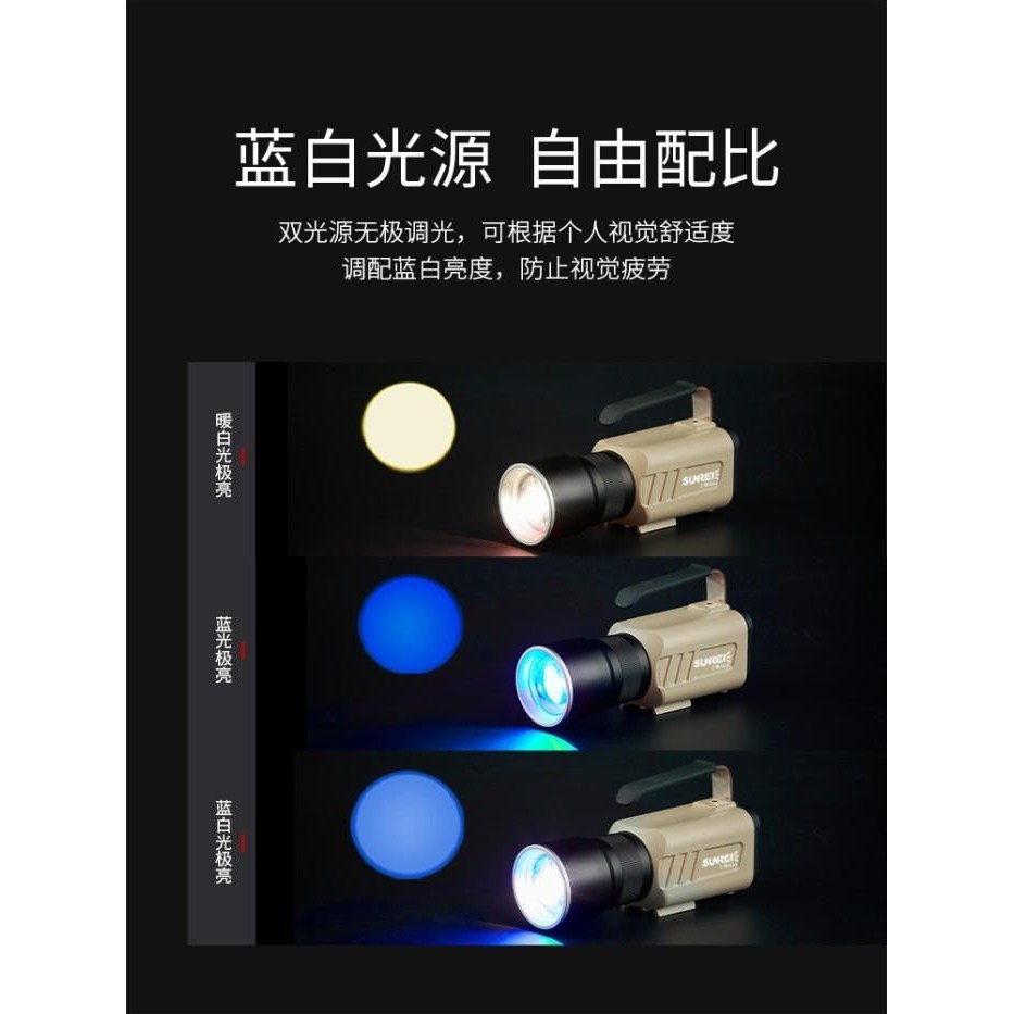 Senter Led Jarak Jauh Sunrei Poseidon Max Flashlight Tembak Sorot Ipx5 Original Dan Terpercaya