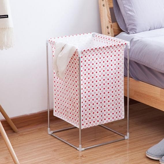 Keranjang laundry bag Besar besi Keranjang baju pakaian kotor