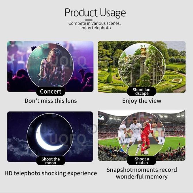 (24h shipping)(Garansi 30 Hari)Luxyphone TeleZoom Lensa Apexel 28X Zoom Android Lensa Tele Zoom HP L