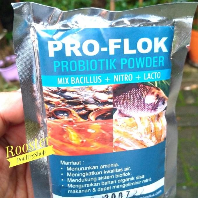 HJK PROFLOK 100 Gram Probiotik ikan Bakteri Starter Kolam Terpal Bioflok