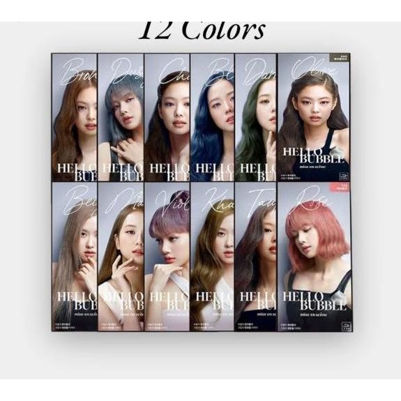 Mise en Scene Hello Bubble Hair Coloring - Cat Rambut Bubble Korea - Pewarna Rambut Instan Korea Box