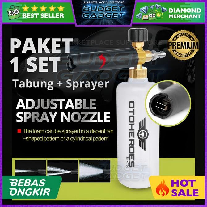 Semprotan Tabung Cuci Salju Snow Foam Lance Water Gun High Pressure