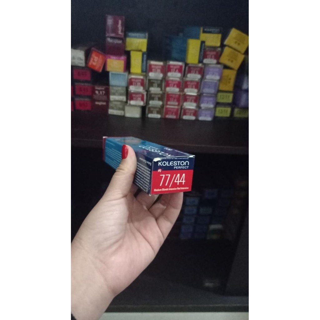 wella koleston perfect 77/44 pewarna rambut coloring