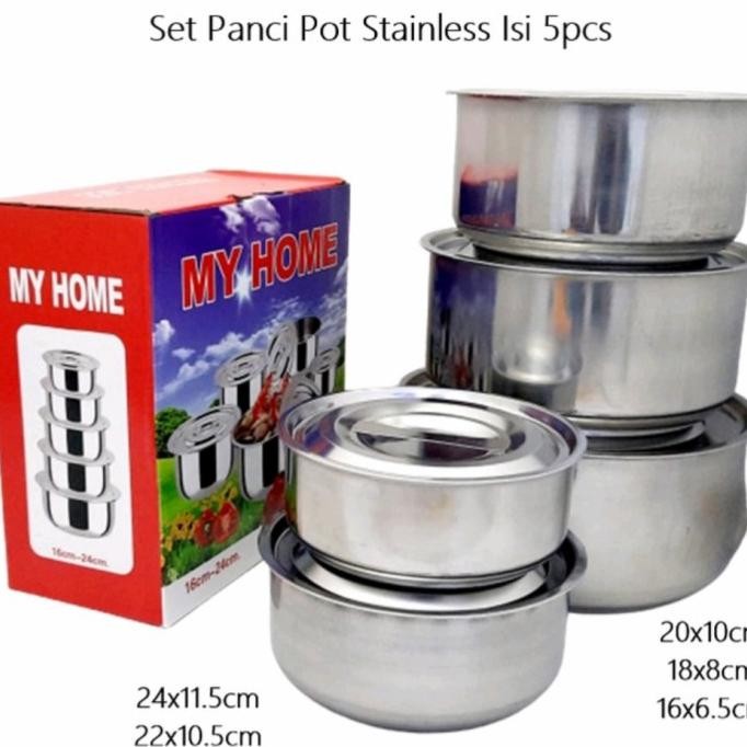 Baskom Tutup Stenlis Baskom Set