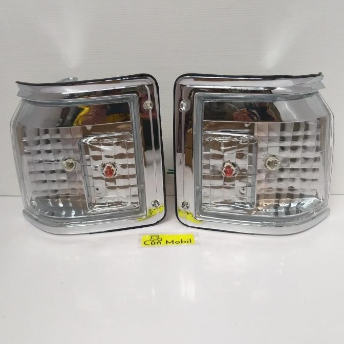 Lampu sen Kijang Grand Kristal bening DEPO harga per set