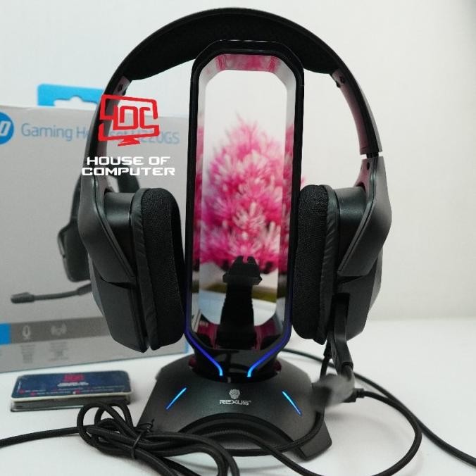 Headset Gaming HP H220GS The Real 7.1 Surround Blue LED USB Wired