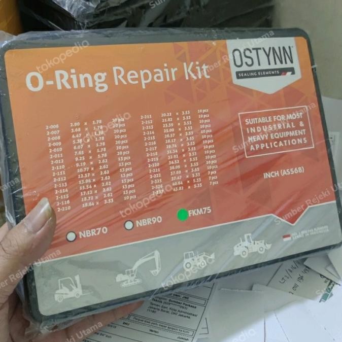 Oring Service Set Ostynn Viton 75 O - Ring Karet Seal / Oring Box - Asli