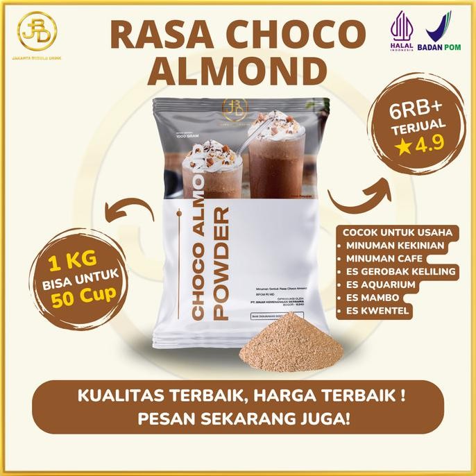 

Spesial Promo/ Bubuk Minuman Premium Choco Almond 1Kg || Jakarta Bubble Drink [Terlaris/Terbaru/Recommended]