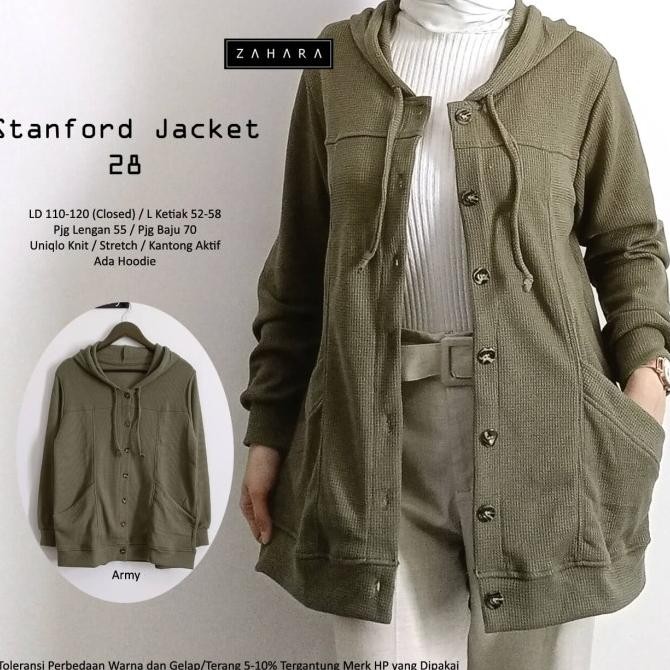 jaket wanita terbaru jaket bahan kaos uniqlo knit original #28 zaharaa