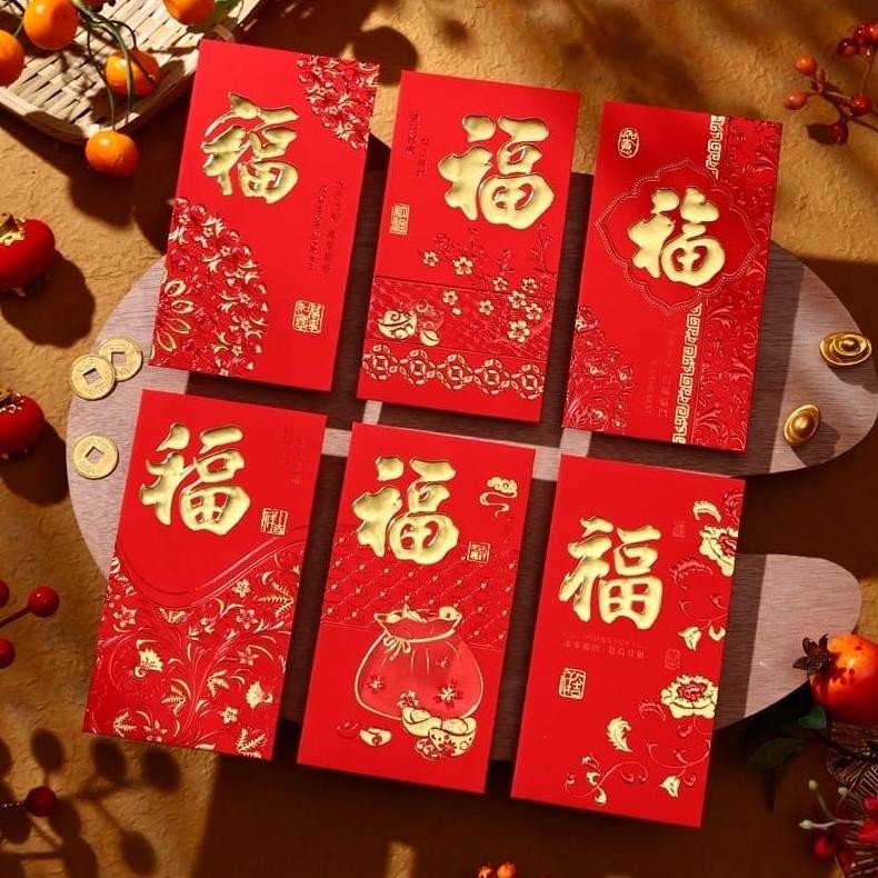 

Fx-4 Angpao Imlek Panjang Shio Kelinci 2023 Angpau 9 X 17Cm Isi 6 Pcs