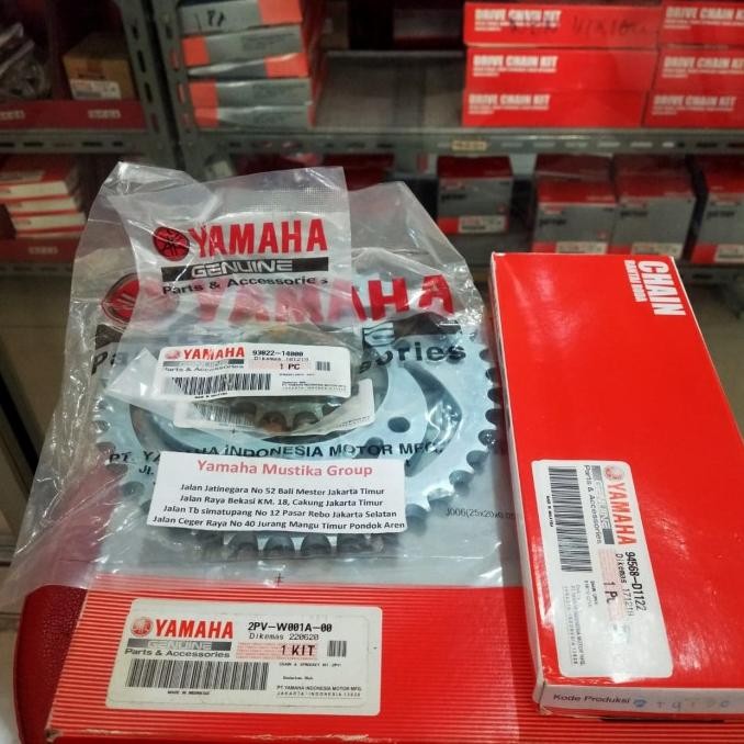 // Gear Set Jupiter Mx King / Rantai Set Jupiter Mx King Original Yamaha
