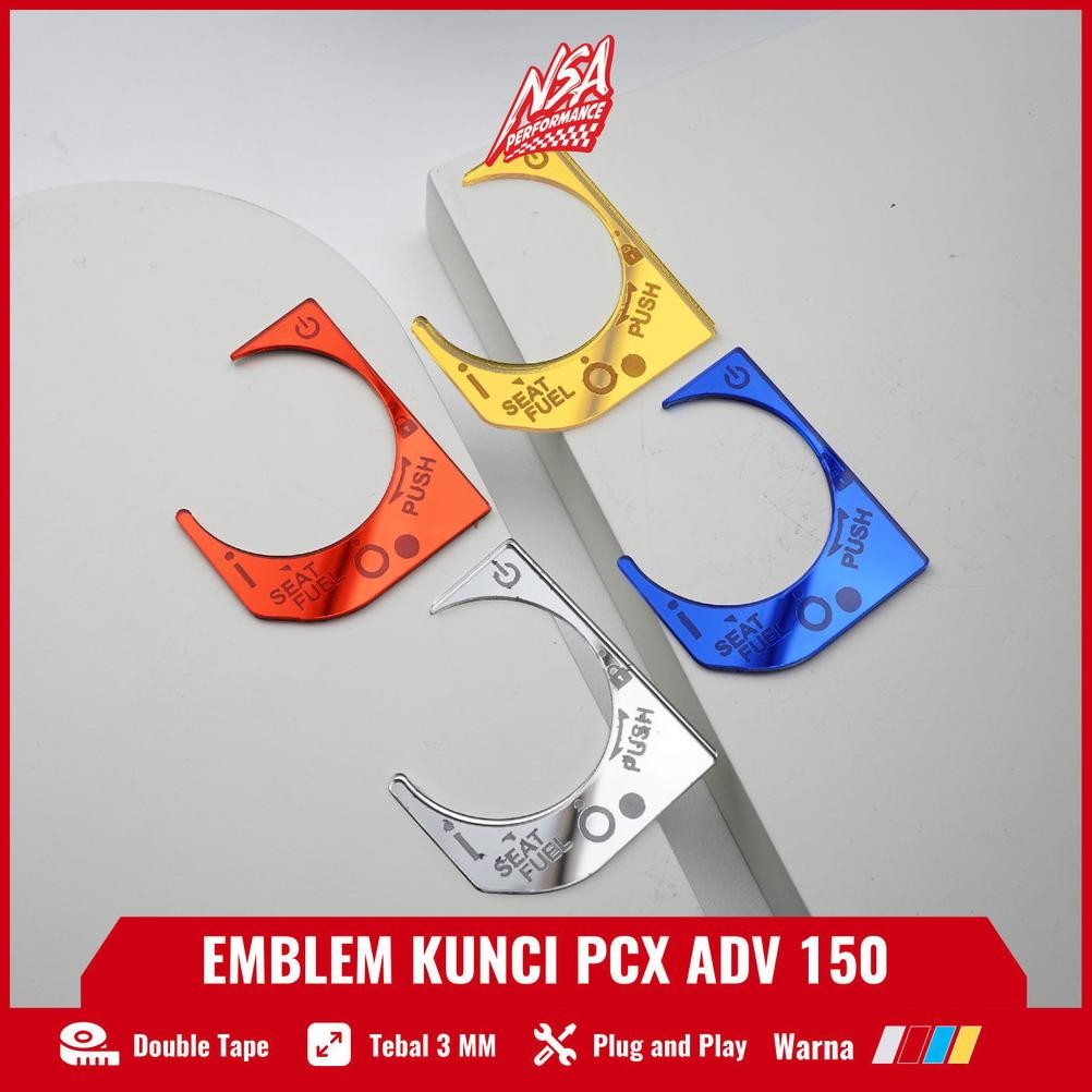 NSA EMBLEM COVER KUNCI PCX 150 ADV 150 COVER KUNCI KONTAK EMBLEM KUNCI PCX 150 ADV 150
