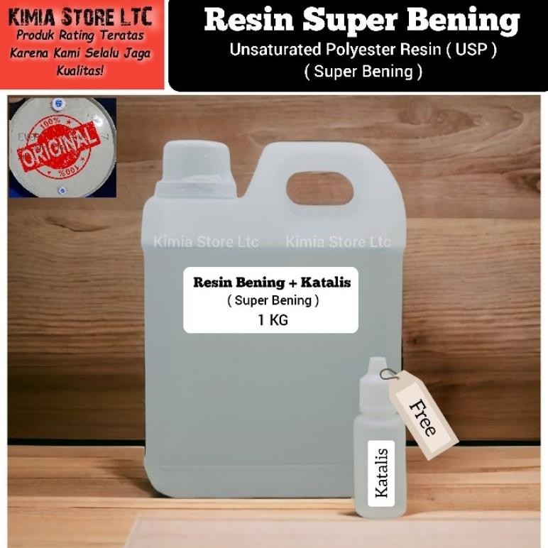 

Resin Super Bening 1 kg + Katalis 20 gram