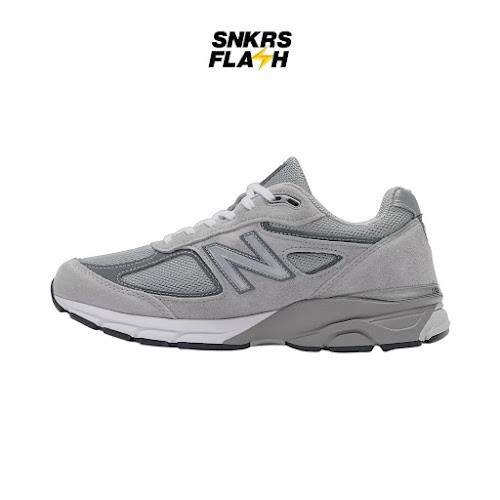 NEW BALANCE 990 V4 Made In Usa Grey Sepatu Sneakers Unisex - U990GR4 - Size 37