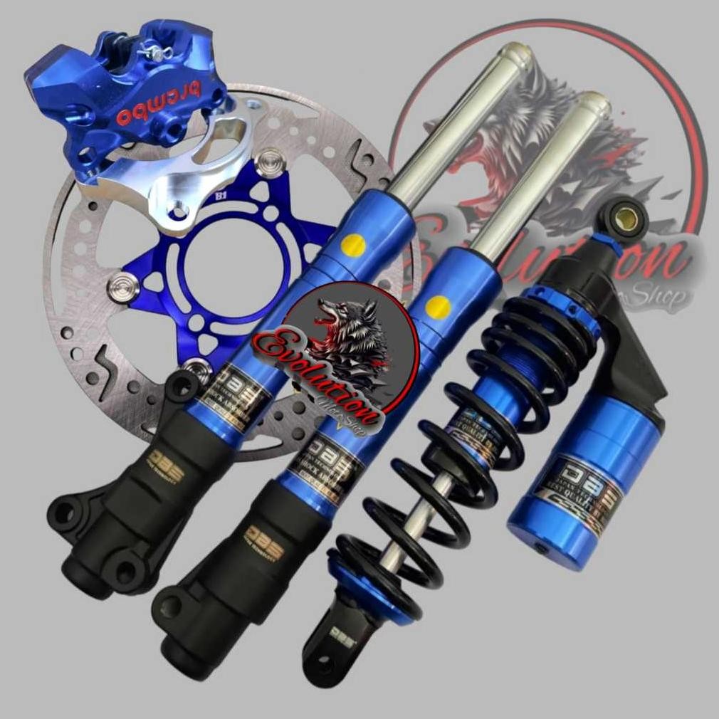 Paket shockbreaker depan plus belakang BEAT FI VARIO150 SCOOPY MIO M3 XEON SOUL GT 125 paketan shock