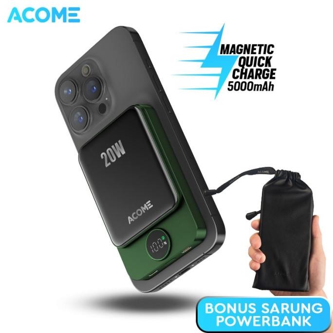 [BONUS SARUNG POWERBANK] ACOME Powerbank Fast Charging LED Display AP045/AP050/AP108/AP110/AP201/AP2