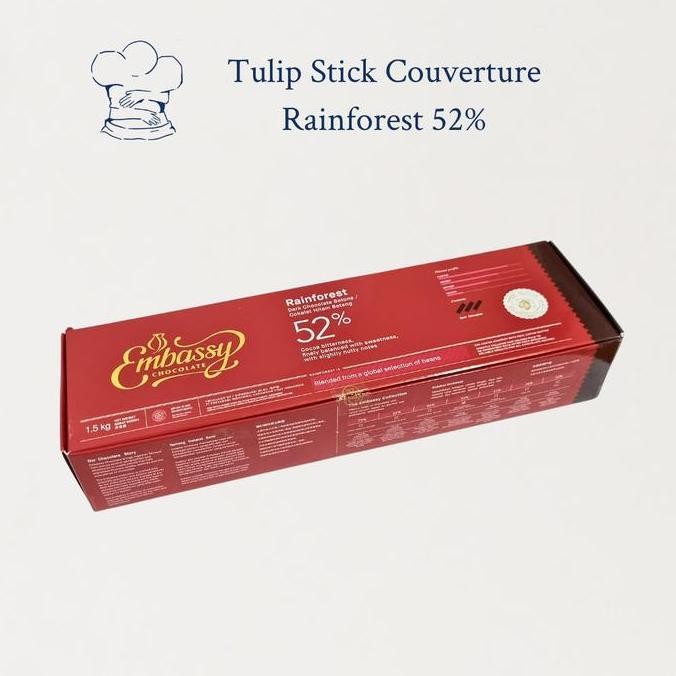 

Sale Tulip Stick Batons 52%/Embassy/Coklat Stik Couverture/Coklat Stik 52% 1,5Kg