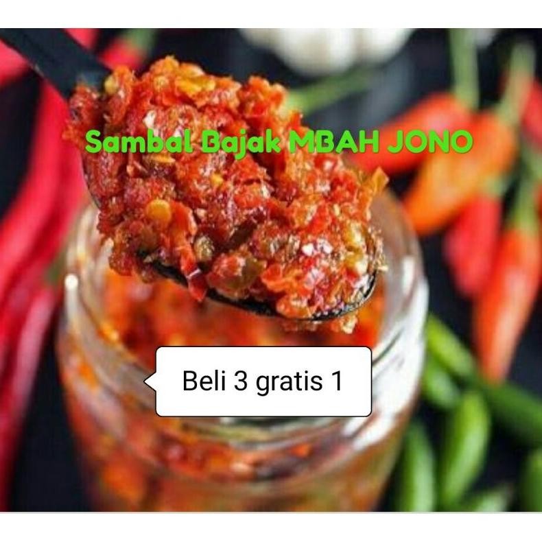 

Gh-56 Sambal Bajak Mbah Jono,150G.Promo Beli 3 Gratis 1