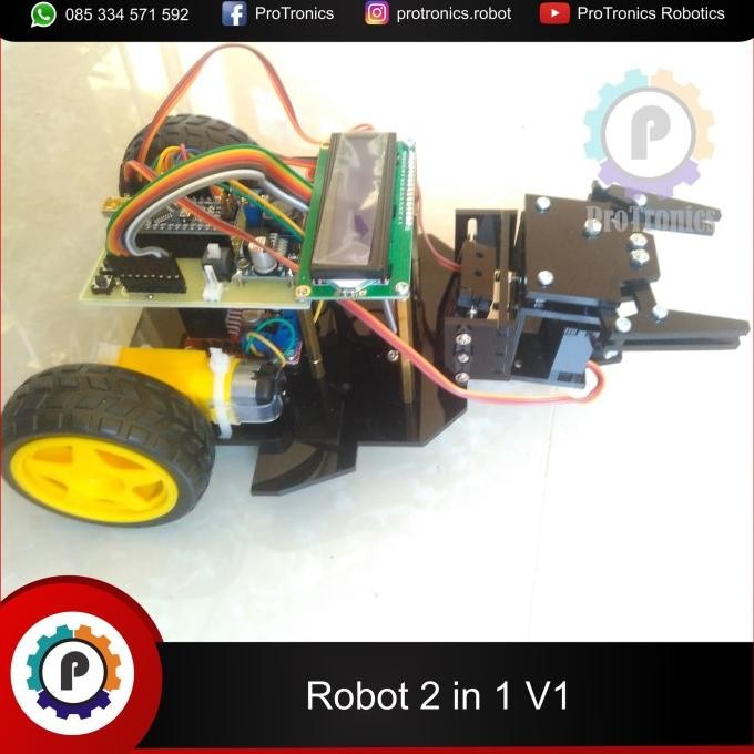 Robot 2 In 1 Robot Transporter + Line Follower Micro V1 Co