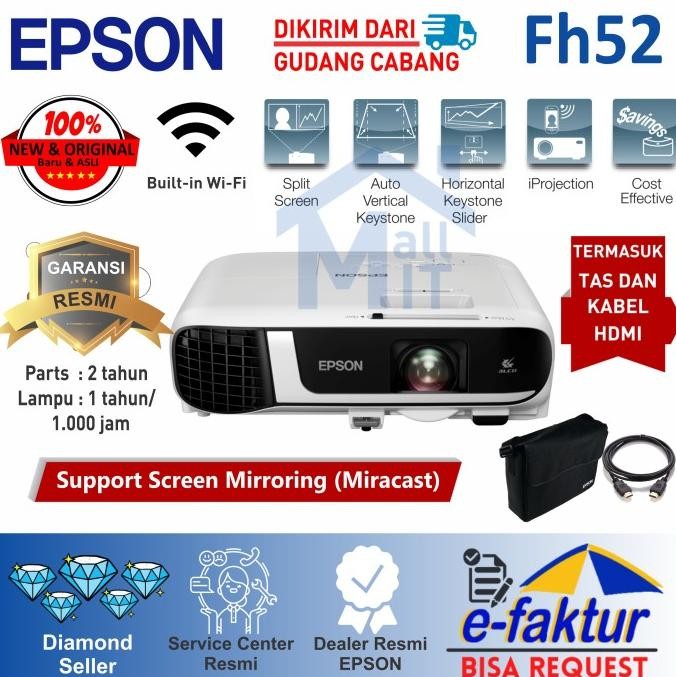 PROYEKTOR EPSON EB-FH52 EB FH52 EBFH52 PENGGANTI EPSON U42 Full HD