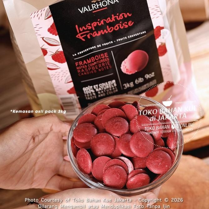 

Murah Valrhona Chocolate Inspiration Raspberry Framboise 500Gr Couverture