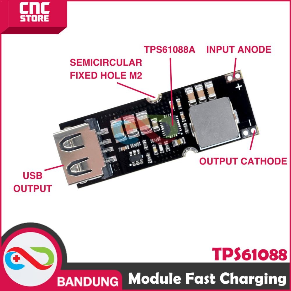 MODULE FAST CHARGING QC3.0 TPS61088 3.2V3.7V4.2V TO 5V9V12V