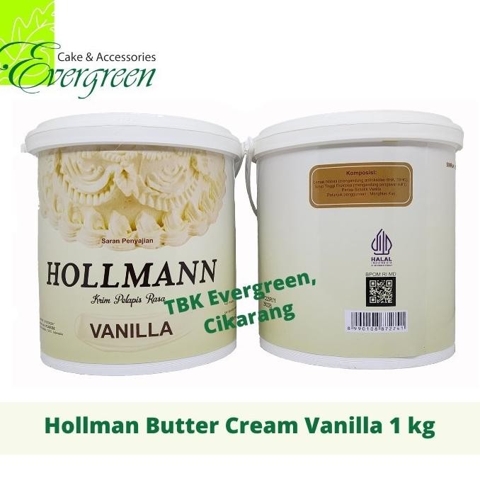 

Grosir Buttercream/Krim Pelapis Rasa Vanilla Hollmann 1Kg