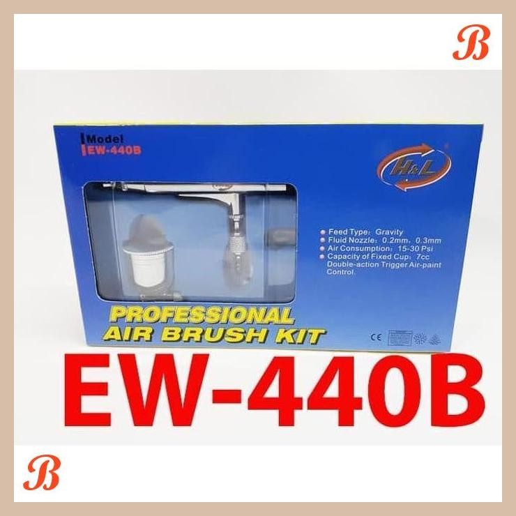 

[WGL] Air Brush Kit Pen Brush Spray Gun Lukis Merk H&L