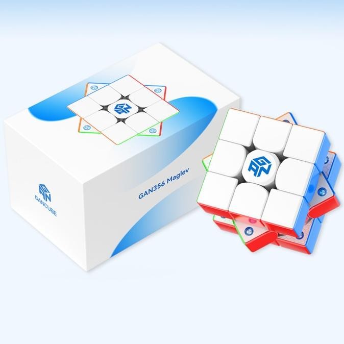 BEBAS ONGKIR - Rubik Gan 356 Maglev Magnetic 3x3 Stickerless Gan356 Maglev 3x3x3