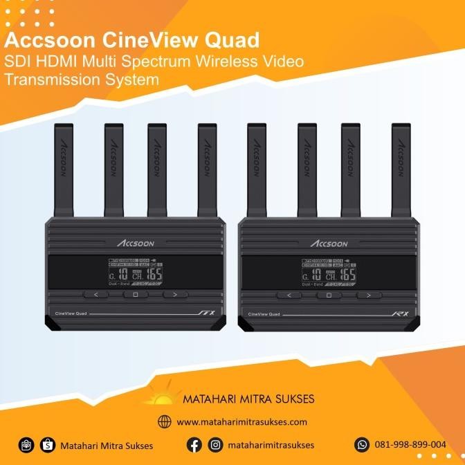 Accsoon CineView Quad  SDI HDMI Multi Spectrum Wireless Video Transmission System
