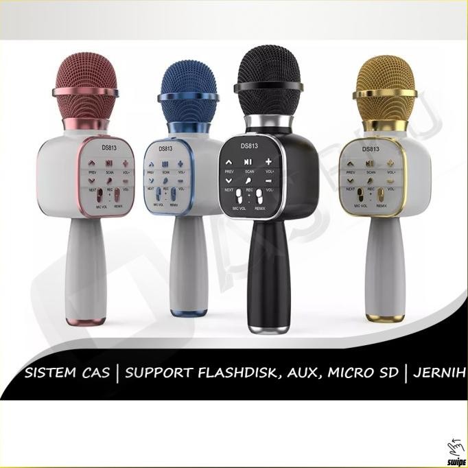 Mic Bluetooth Karaoke Mik Mikrofon Microphone Nyanyi Lagu Mp3 Co