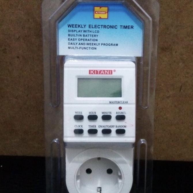 Miliki Timer Kitani Digital + Stop Kontak Timer Listrik Digital Kitani 24 Jam