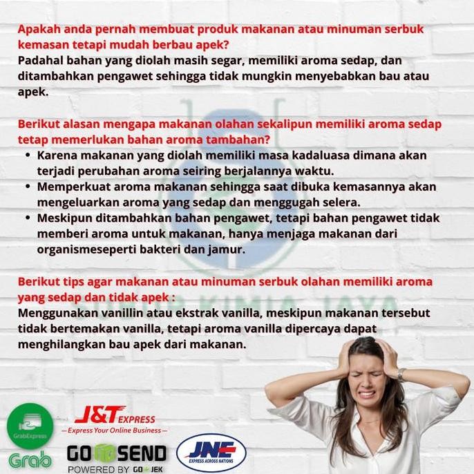 

Promo Ethyl Vanillin Eternal Pearl Ex China 500 Gr / Penambah Aroma Makanan